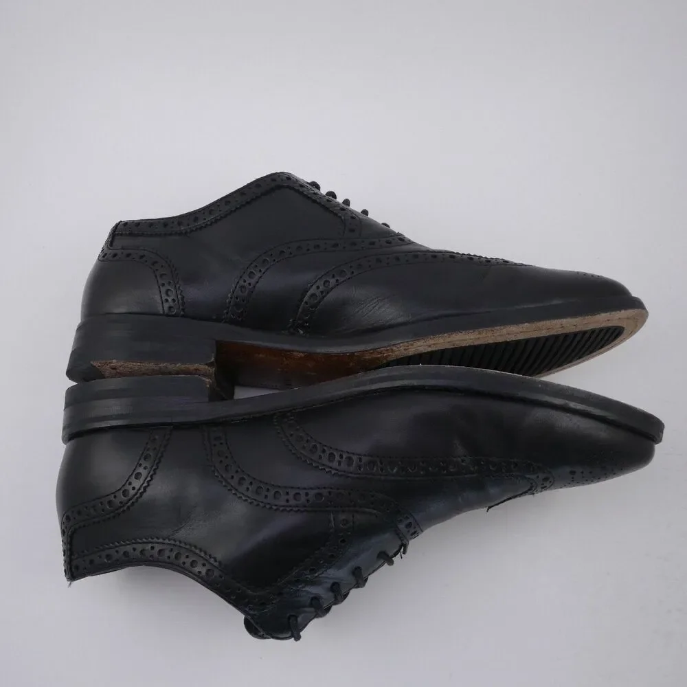 Cole Haan Men's Size US 9M C12914 Cambridge Wing Oxford Black Dress Shoes